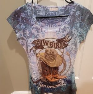 Rhinestone cowgirl San Antonio shirt